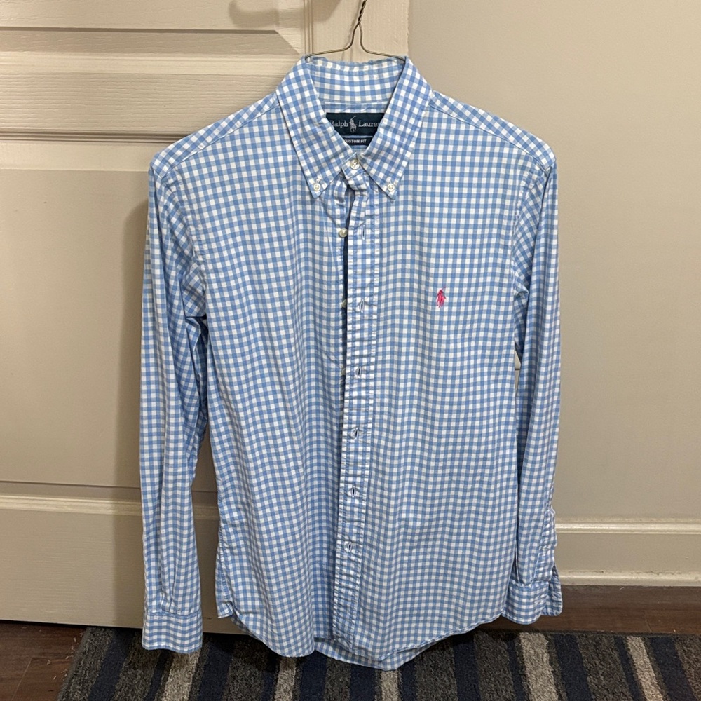 Polo Ralph Lauren Blue Gingham Men's Shirt
